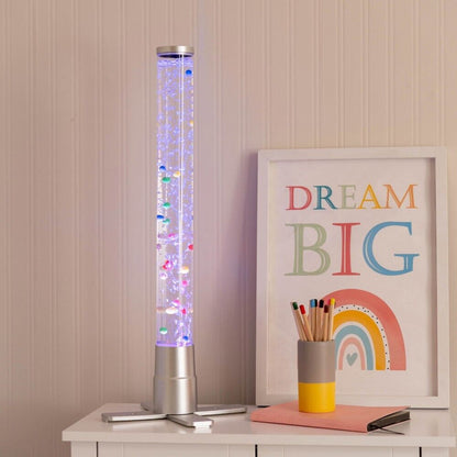LED Bubble Lamp Novelty Light Colour Changing Tower Tube Sensory RGB Lighting