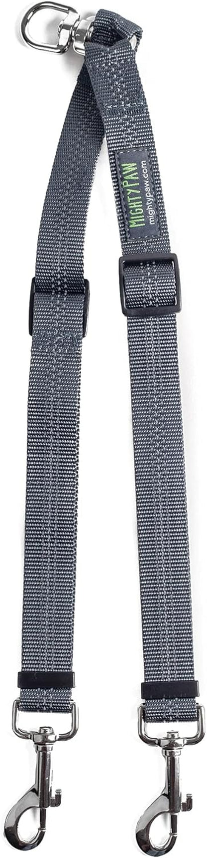 Double Dog Leash, No Tangle Adjustable Split Lead for Two Dogs | Fits 0-100 Lb, 16-24 in Range, Reflective Stitching, Waterproof, Neoprene Padded Handle