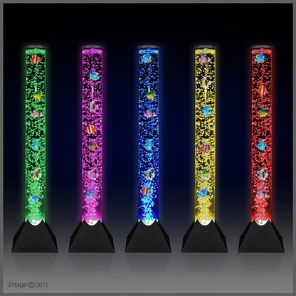 LED Bubble Lamp Novelty Light Colour Changing Tower Tube Sensory RGB Lighting