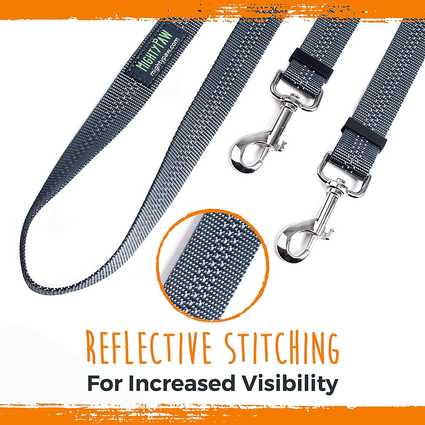 Double Dog Leash, No Tangle Adjustable Split Lead for Two Dogs | Fits 0-100 Lb, 16-24 in Range, Reflective Stitching, Waterproof, Neoprene Padded Handle